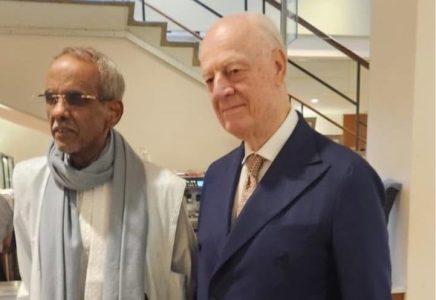 مندوب موريتانيا بالأمم المتحدة يلتقي دي ميستورا لبحث مستجدات الصحراء